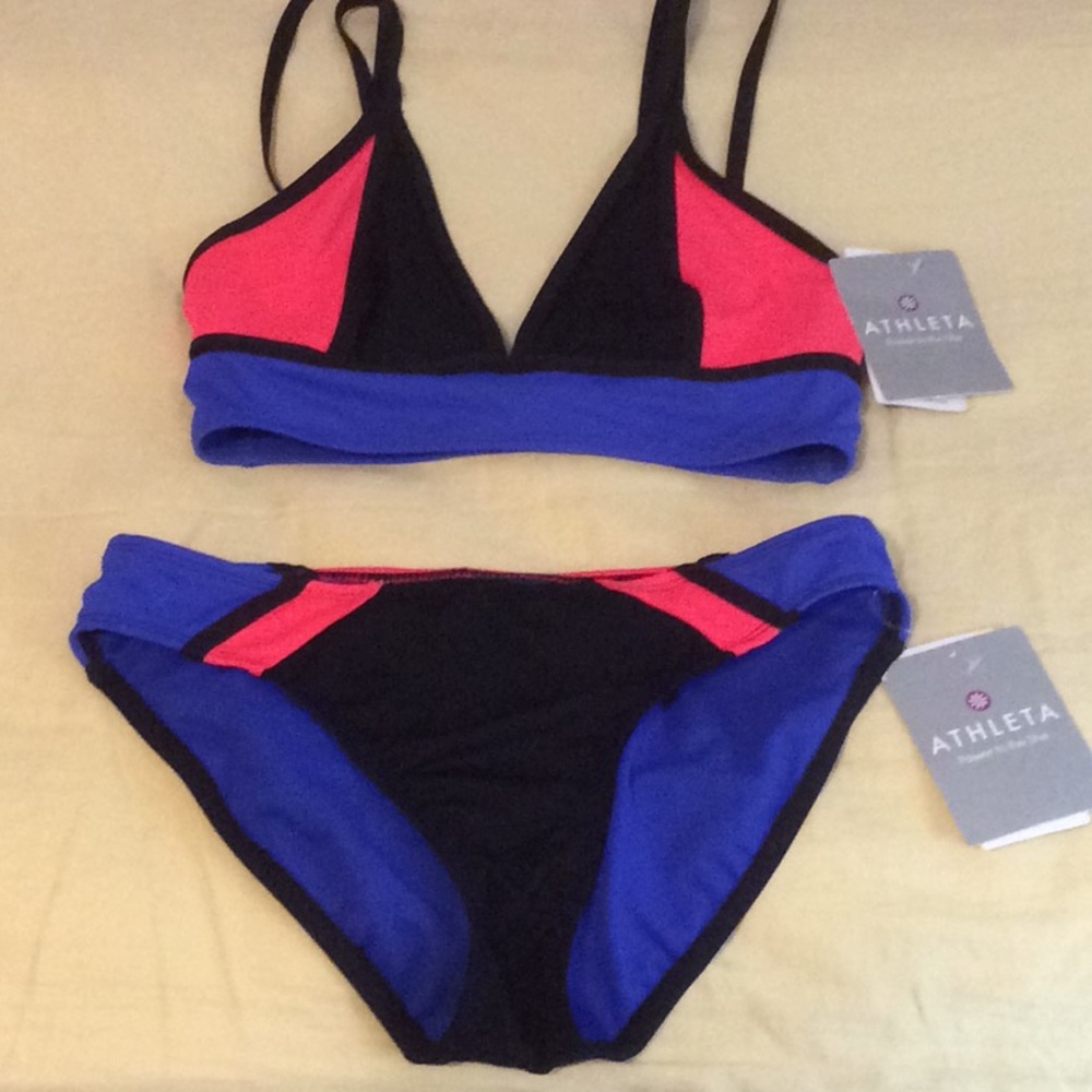 Colorblock bikini NWT